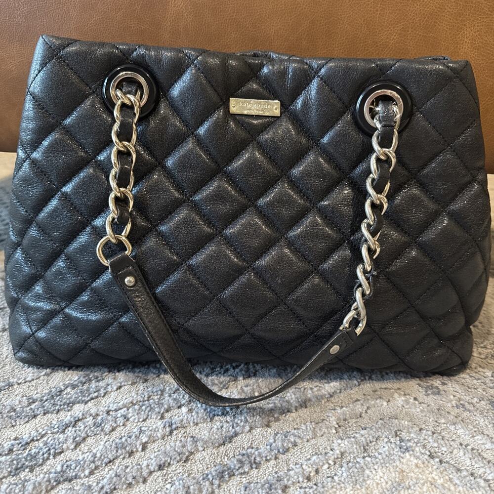 Kate Spade Black Gold Coast Maryanne Tote Bag
